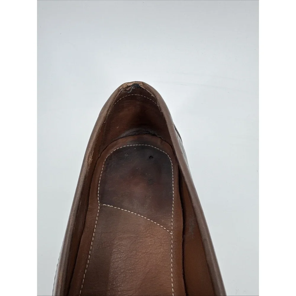 Allen Edmonds Arezzo Loafer Men Size 11.5 D Brown Italian Bit Leather 55107